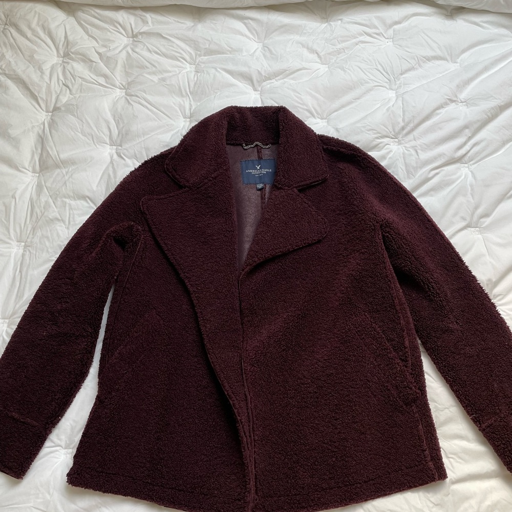 AE Faux Shearling Pea Coat